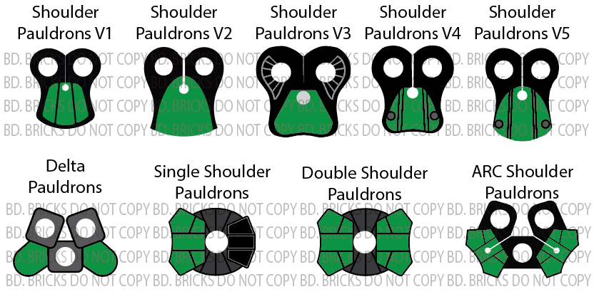 Basic Colors Pauldrons